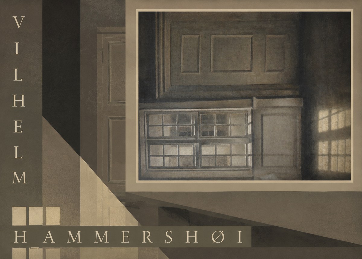 Vilhelm Hammershøi Interior with Window No6 - Plakat