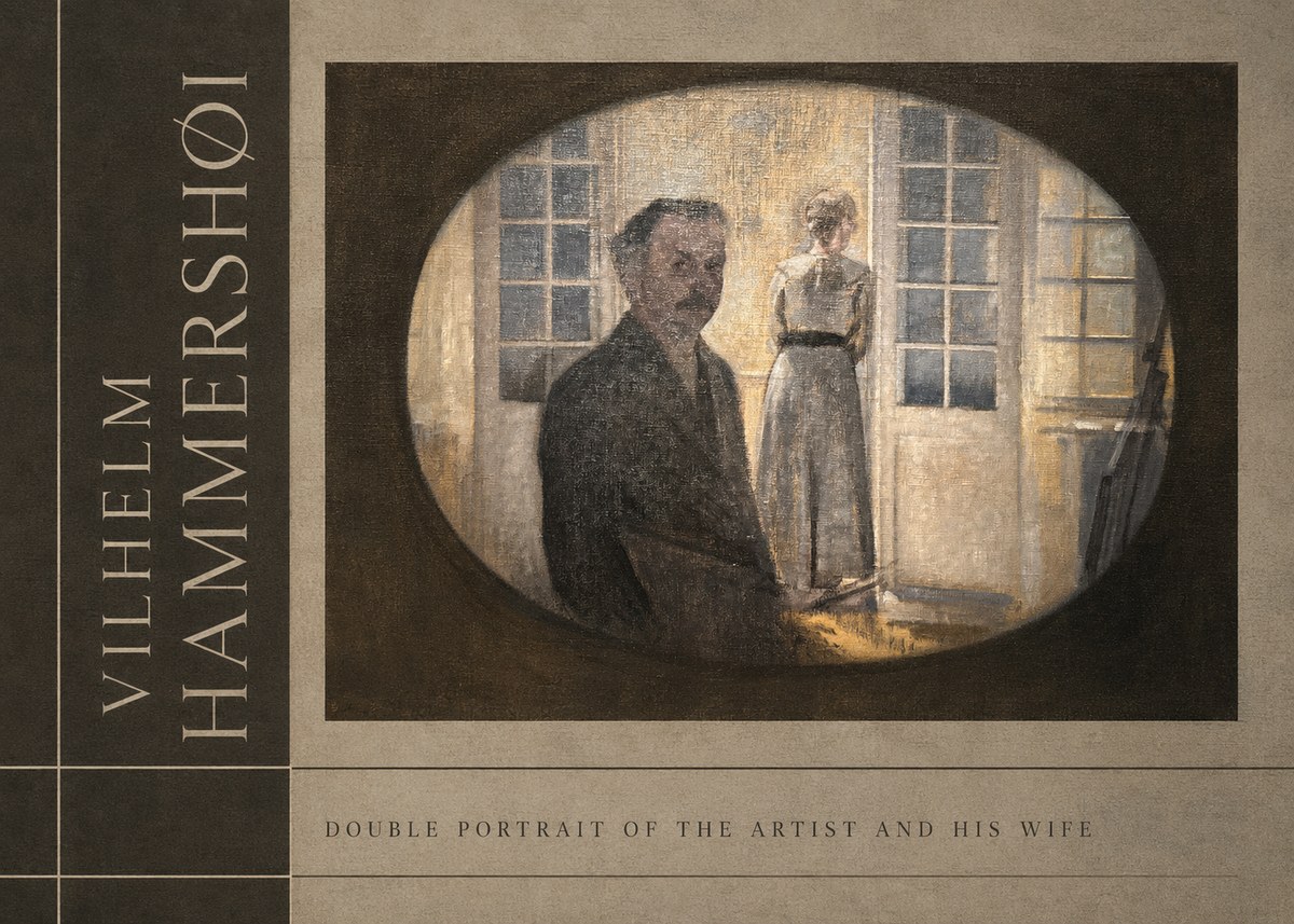 Vilhelm Hammershøi Double Portrait of the Artist and His Wife No2 - Plakat