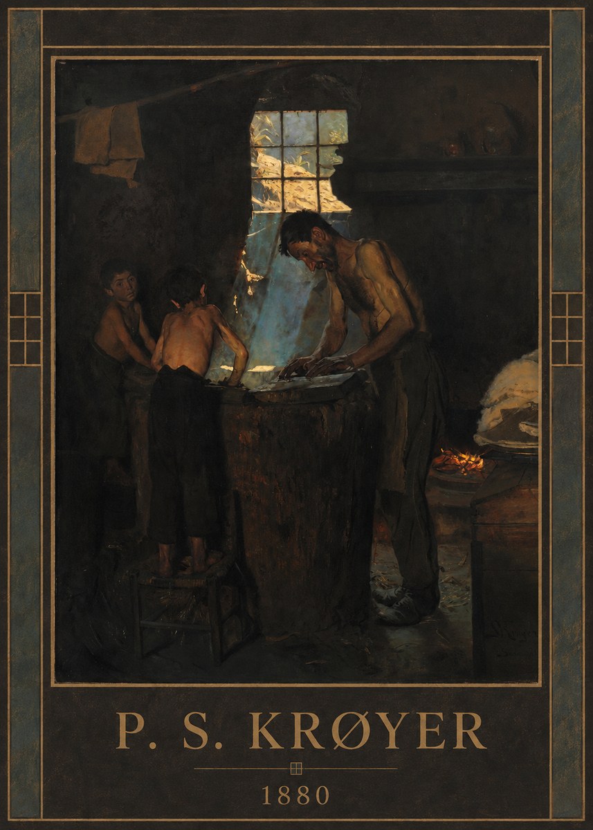 P.S. Krøyer A Forge No1 - Plakat