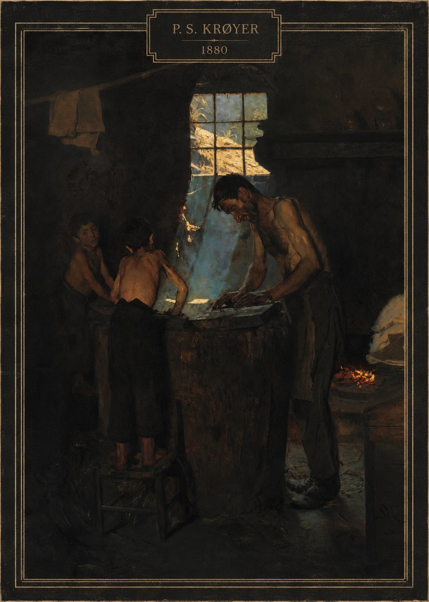 P.S. Krøyer A Forge No3 - Plakat