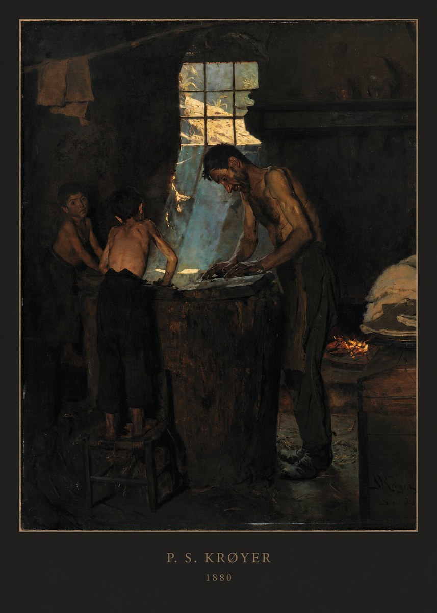 P.S. Krøyer A Forge No4 - Plakat