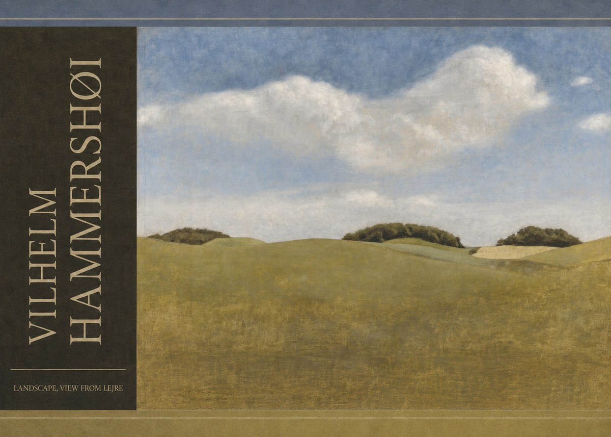 Vilhelm Hammershøi Landscape, View from Lejre No4 - Plakat