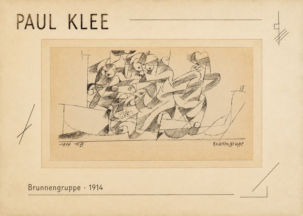 Paul Klee Brunnengruppe No2 - Plakat