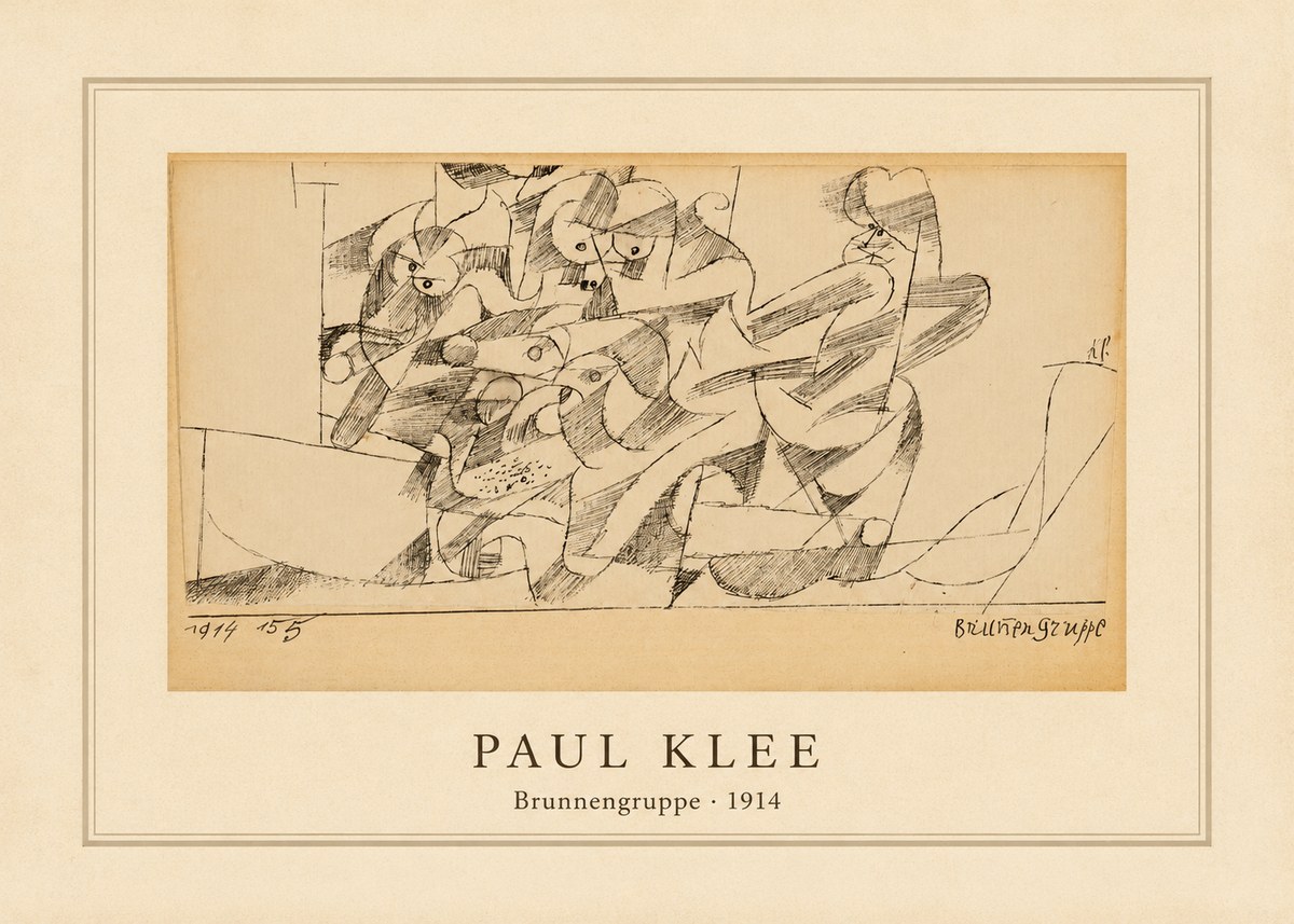 Paul Klee Brunnengruppe No4 - Plakat