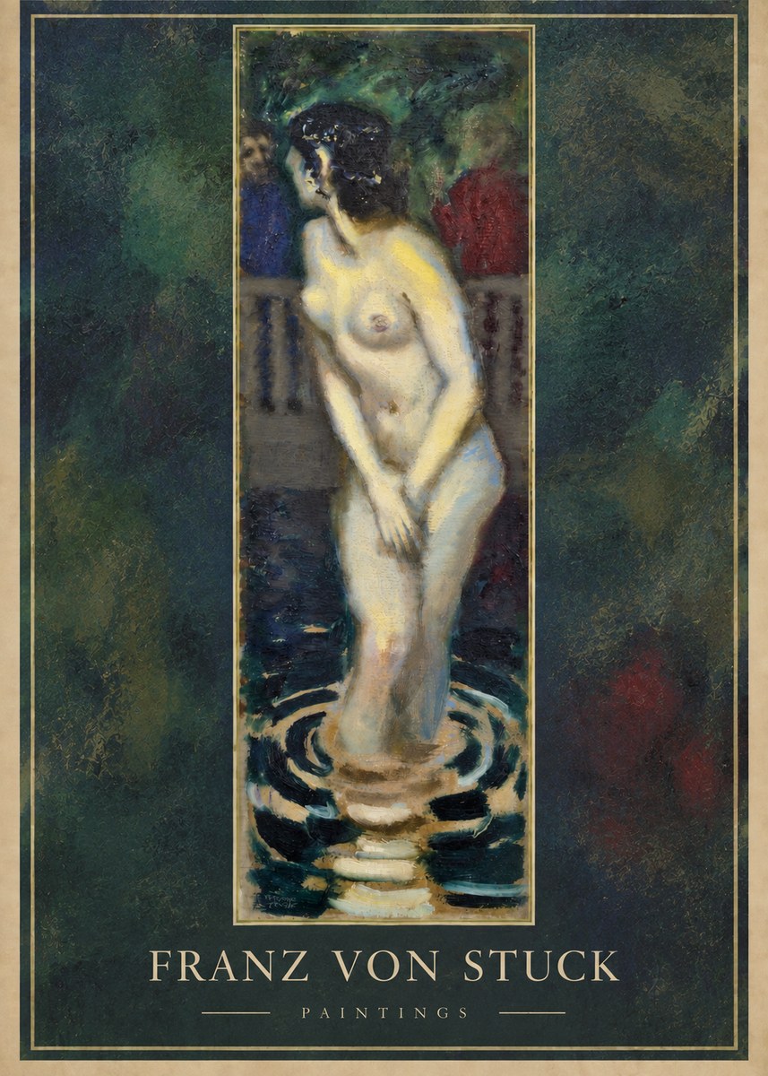 Franz von Stuck The Bather No2 - Plakat