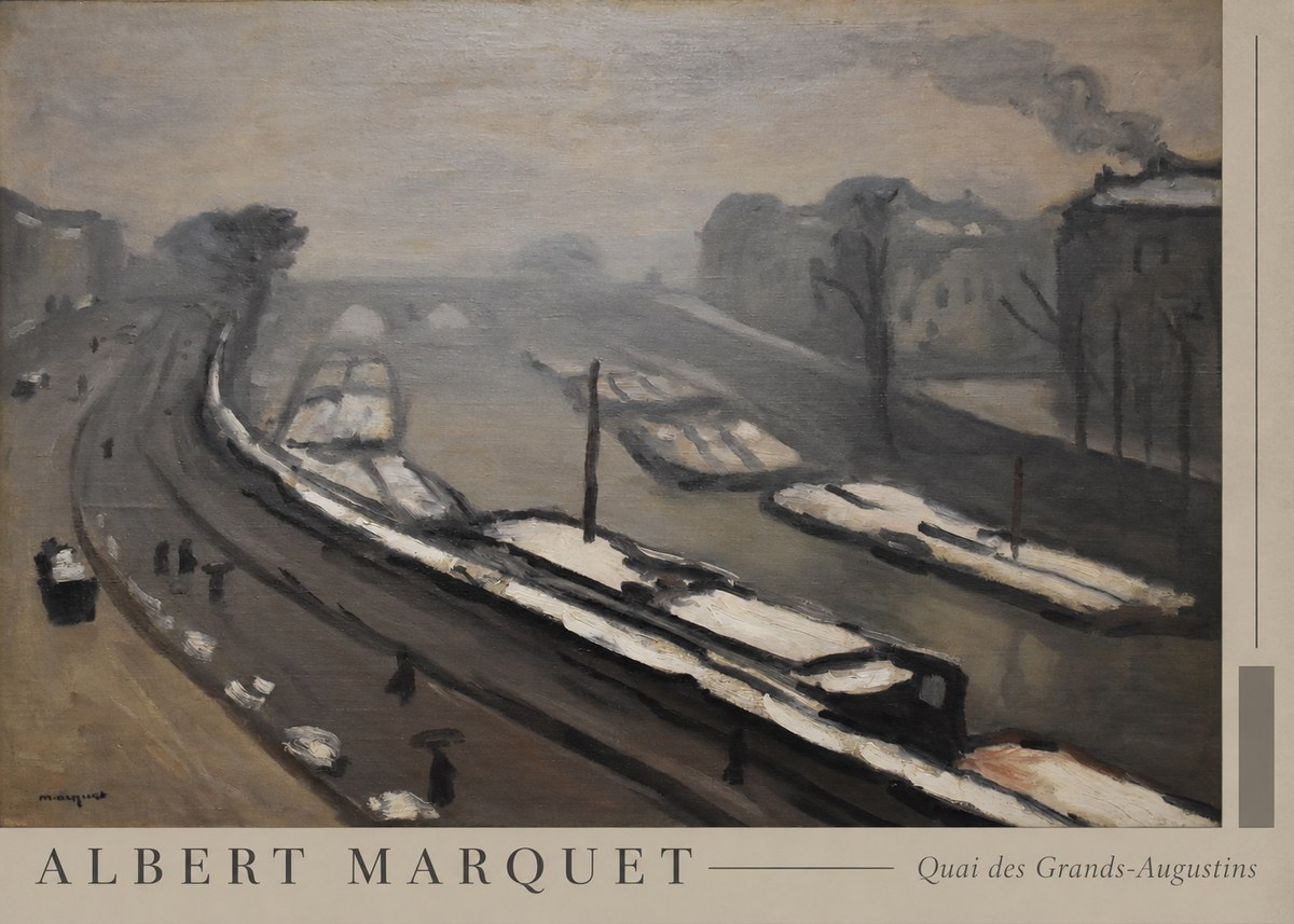 Albert Marquet Quai Des Grands-augustins No5 - Plakat