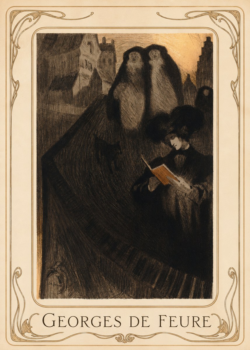 Georges de Feure La Liseuse No1 - Plakat