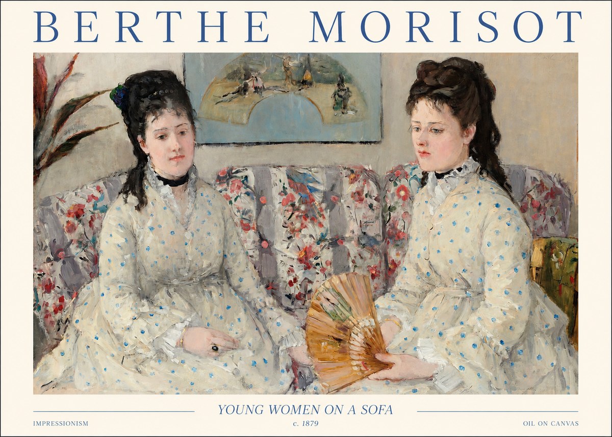 Berthe Morisot Young Women on a Sofa No1 - Plakat