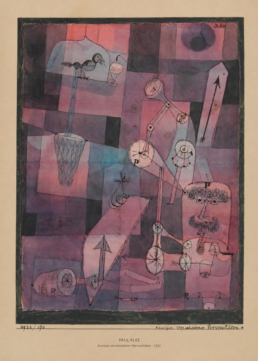 Paul Klee Analyse Verschiedener Perversitäten No5 - Plakat