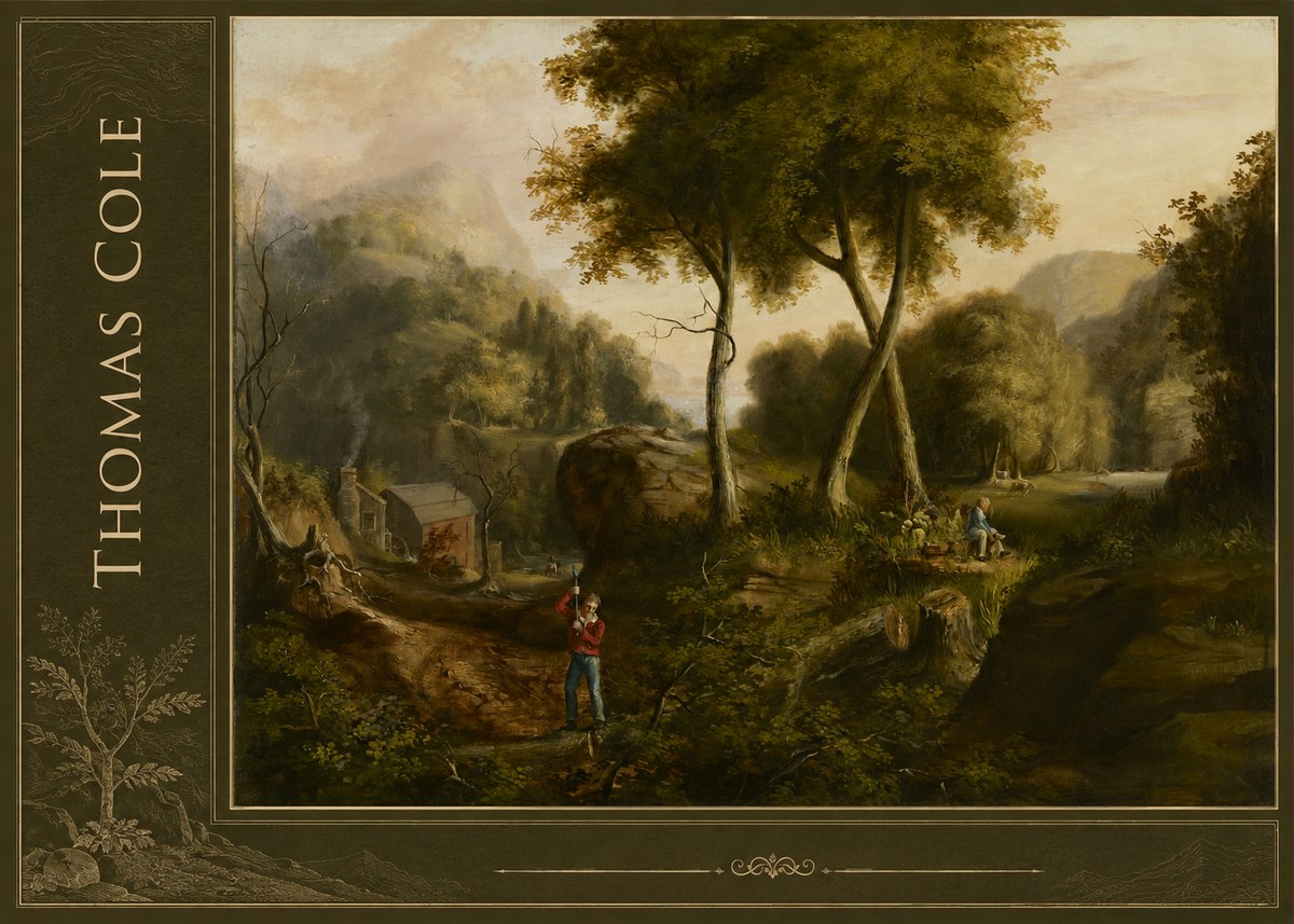 Thomas Cole The Hunter's Return I No2 - Plakat