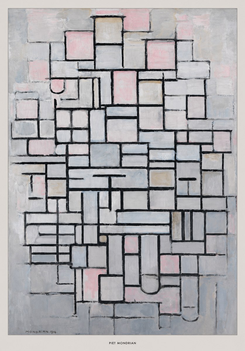 Piet Mondrian Composition No. Iv • 1914 No6 - Plakat