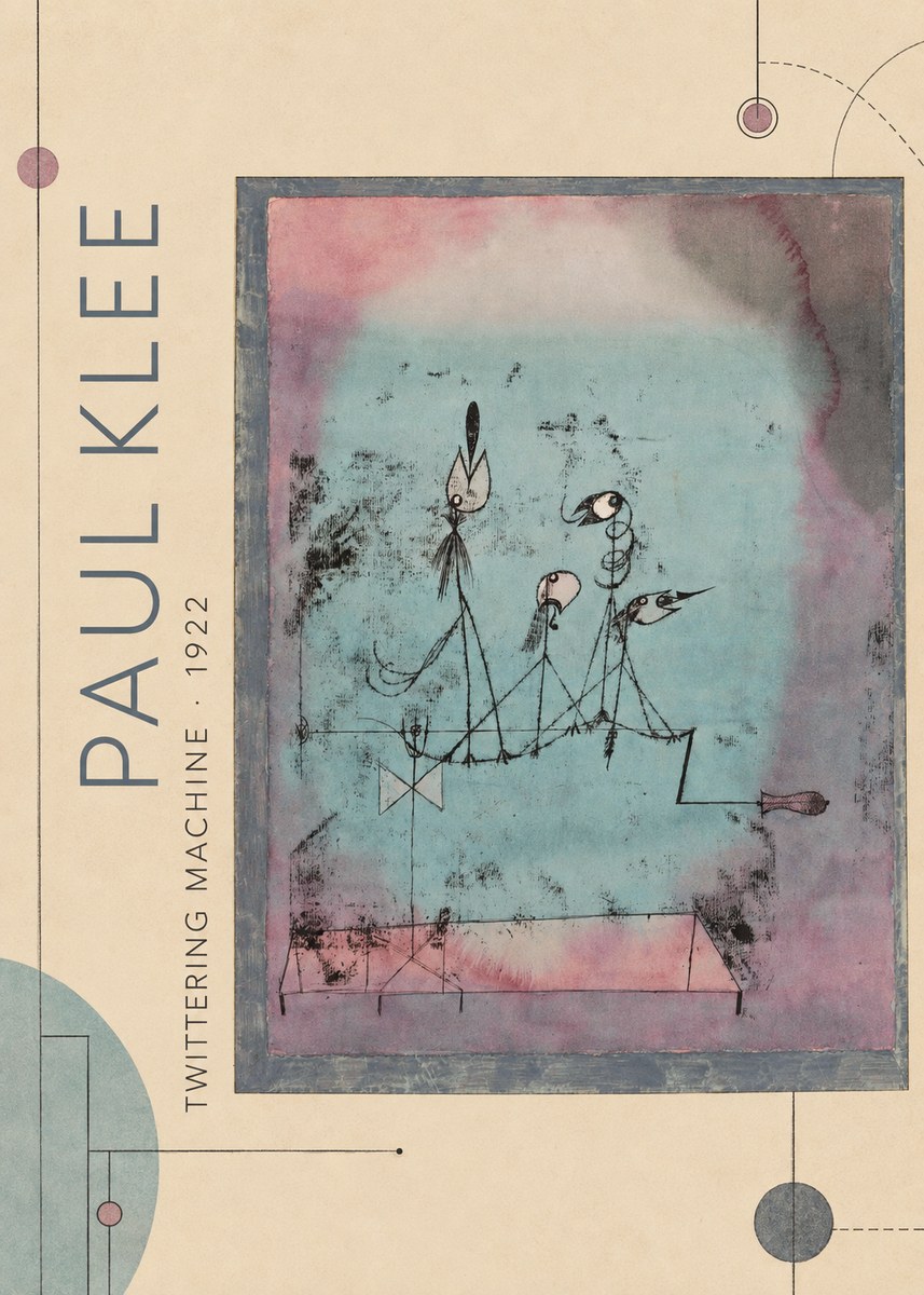 Paul Klee Twittering Machine No2 - Plakat