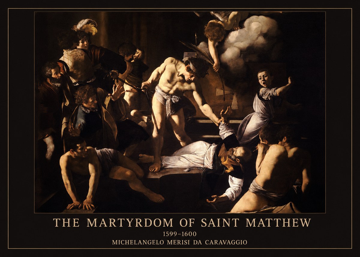 Michelangelo Merisi da Caravaggio The Martyrdom of Saint Matthew No6 - Plakat