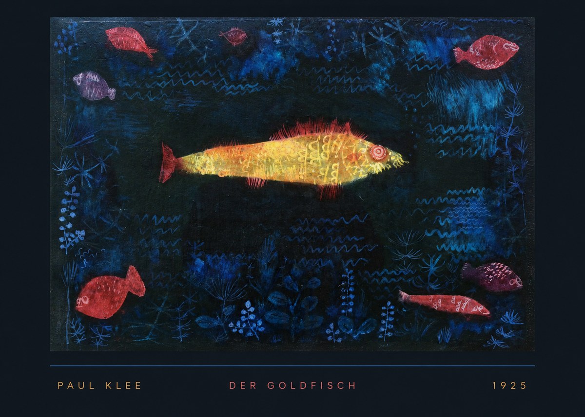 Paul Klee Der Goldfisch No5 - Plakat