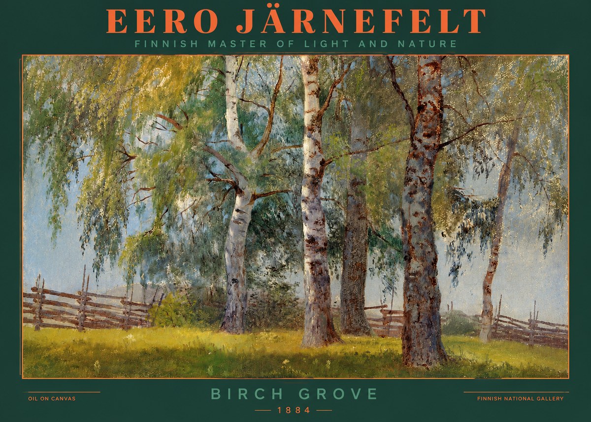 Eero Järnefelt Birch Grove No2 - Plakat