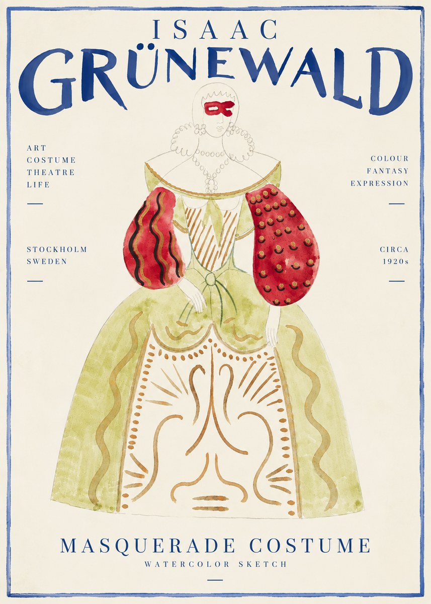 Isaac Grünewald Masquerade Costume No4 - Plakat
