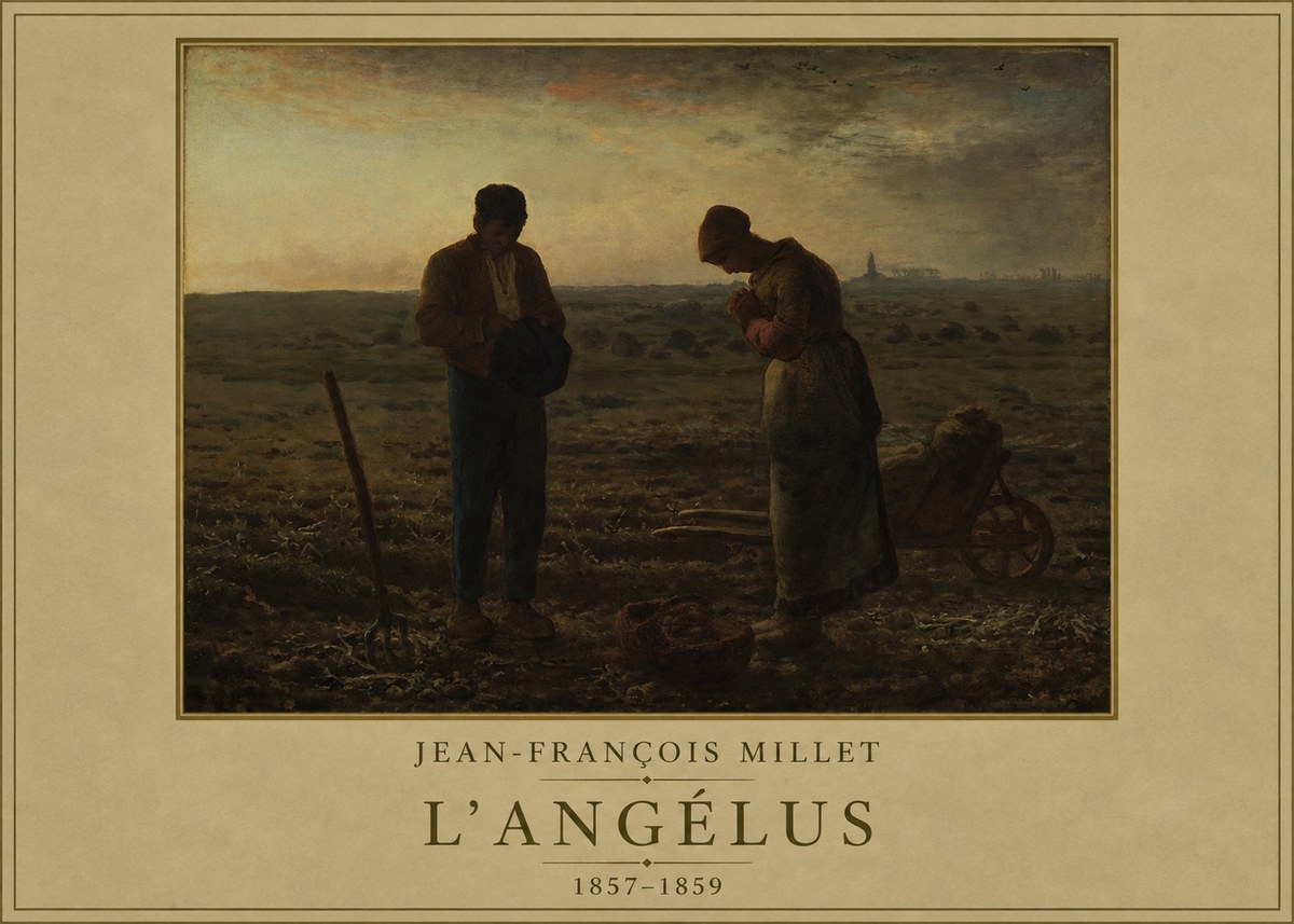Jean-François Millet L'angélus I No1 - Plakat