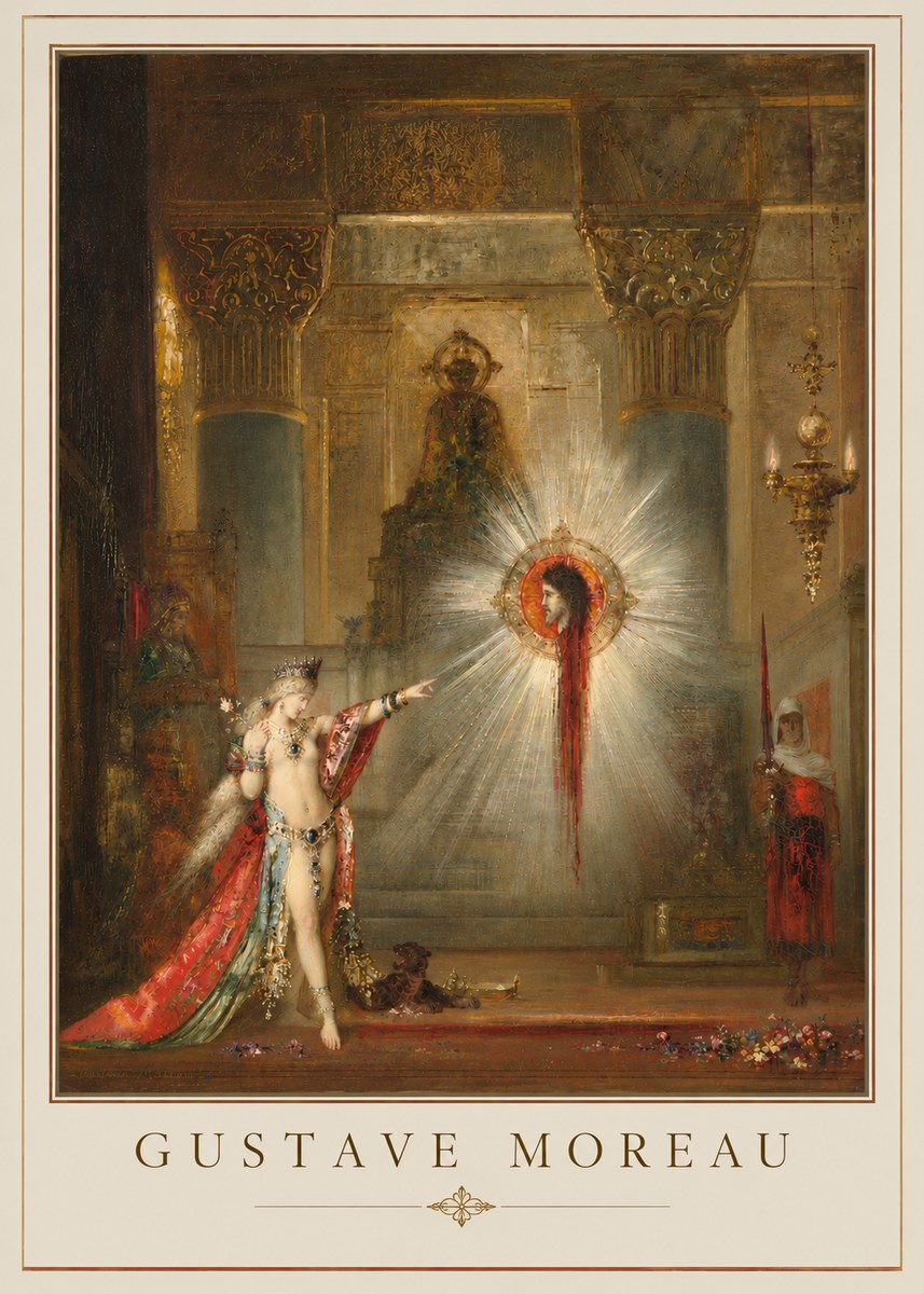 Gustave Moreau The Apparition II No6 - Plakat