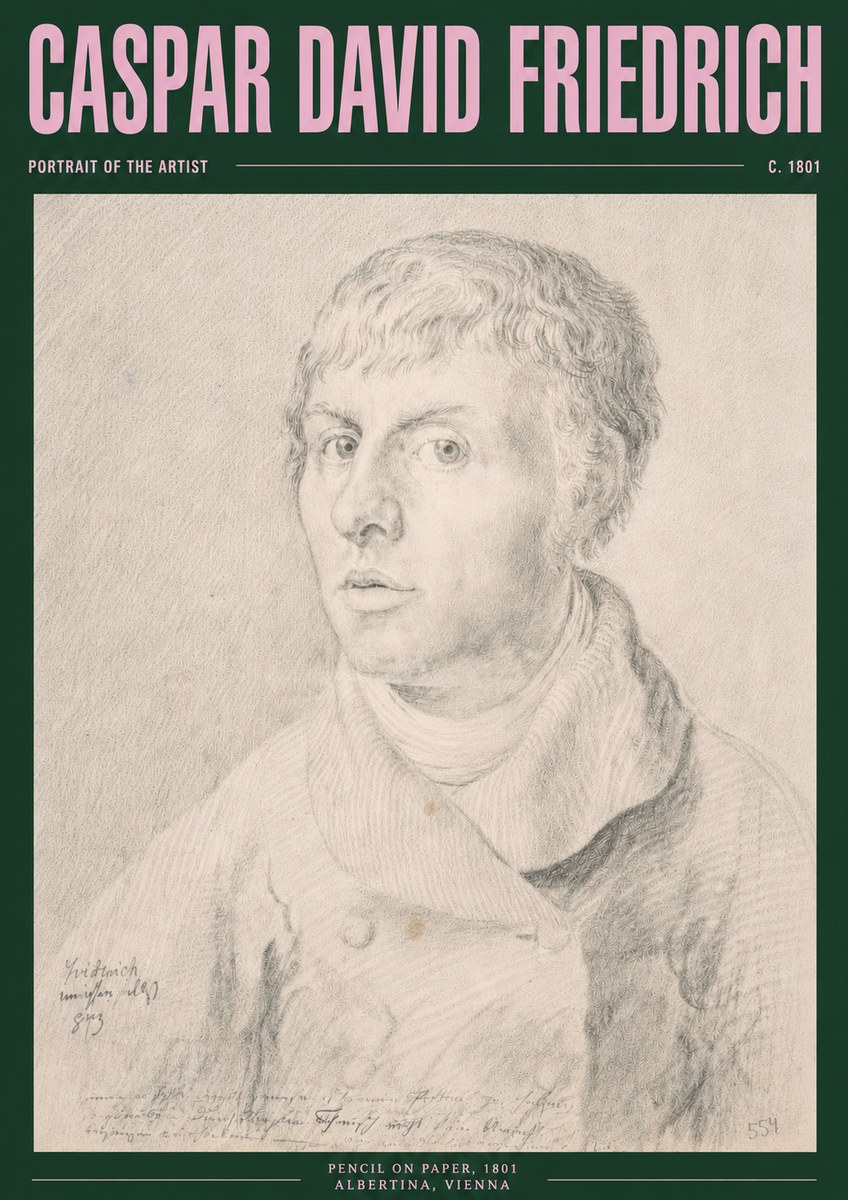 Caspar David Friedrich Portrait of the Artist No3 - Plakat