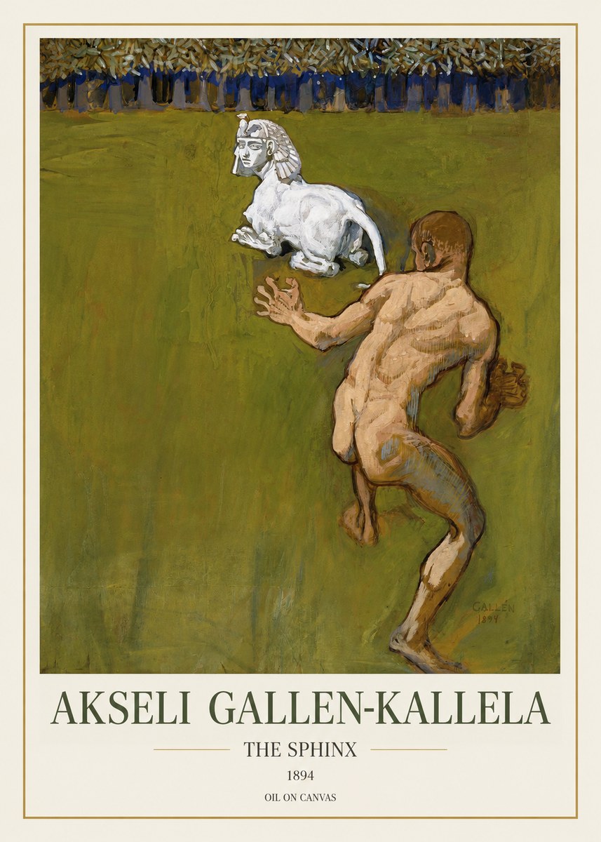 Akseli Gallen-Kallela Väinämöinen's Kantele No2 - Plakat