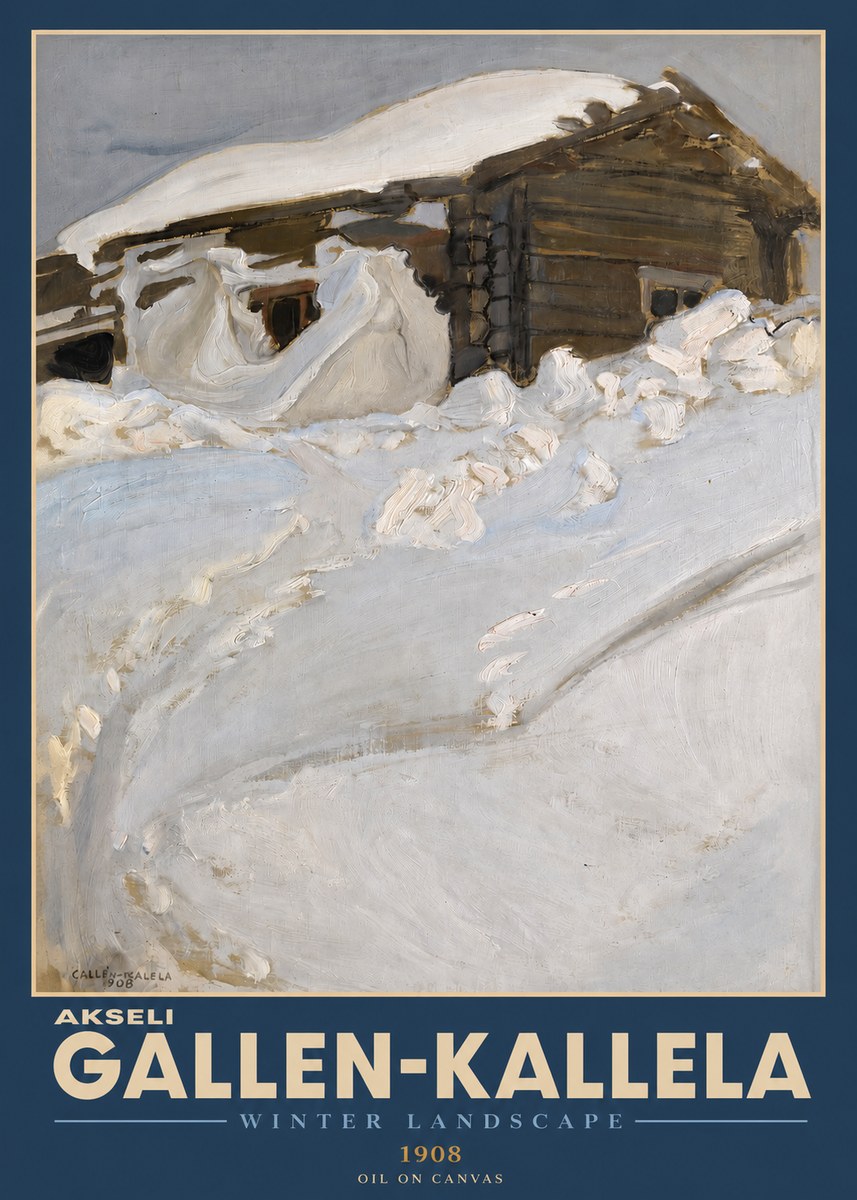 Akseli Gallen-Kallela Winter Landscape II No2 - Plakat