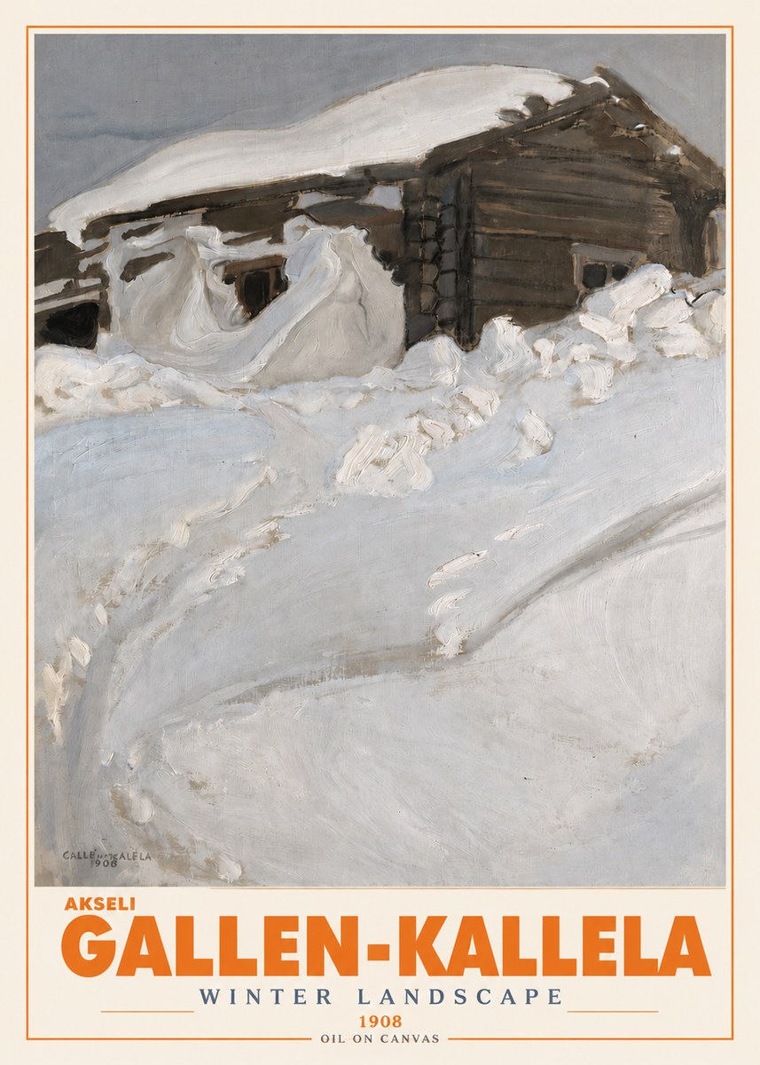 Akseli Gallen-Kallela Winter Landscape II No3 - Plakat