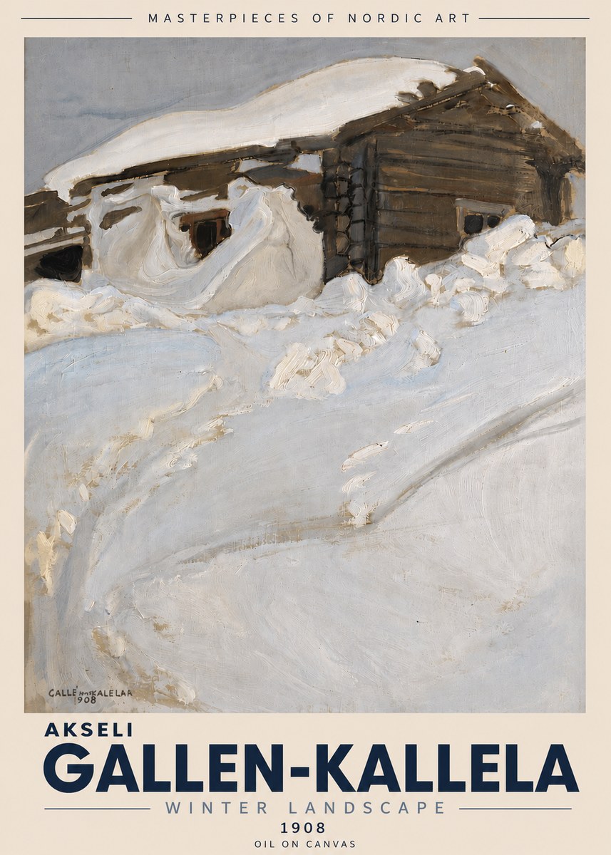 Akseli Gallen-Kallela Winter Landscape II No6 - Plakat