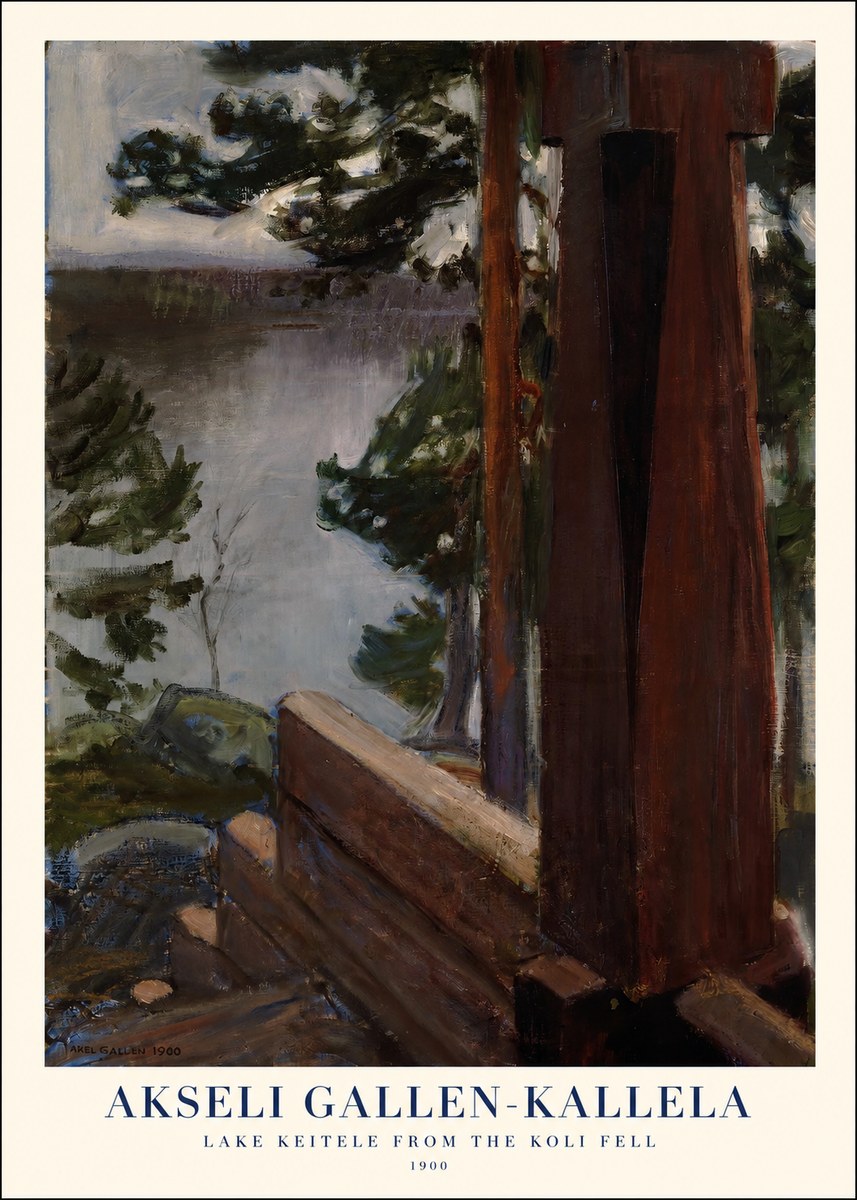 Akseli Gallen-Kallela Lake Keitele from the Koli Fell No1 - Plakat