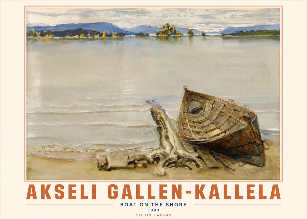 Akseli Gallen-Kallela Boat on the Shore No4 - Plakat