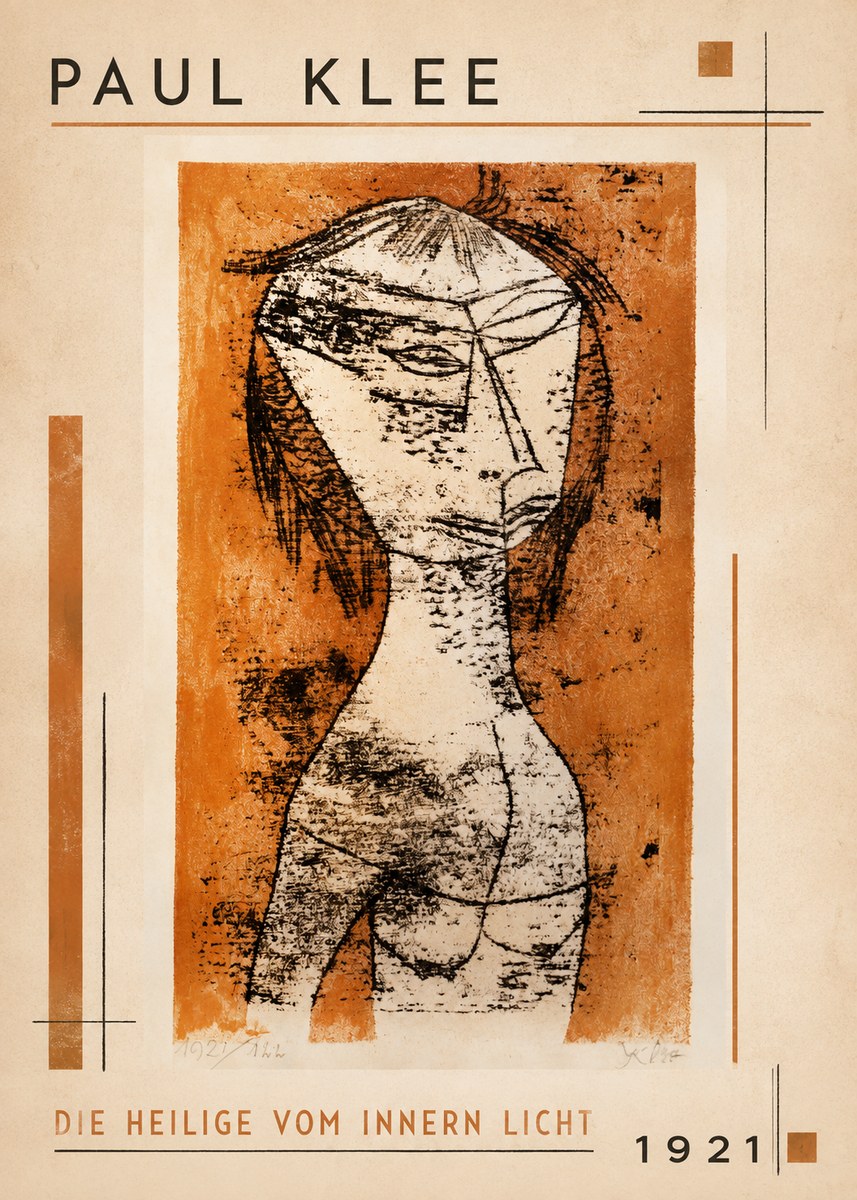 Paul Klee Die Heilige Vom Innern Licht No1 - Plakat
