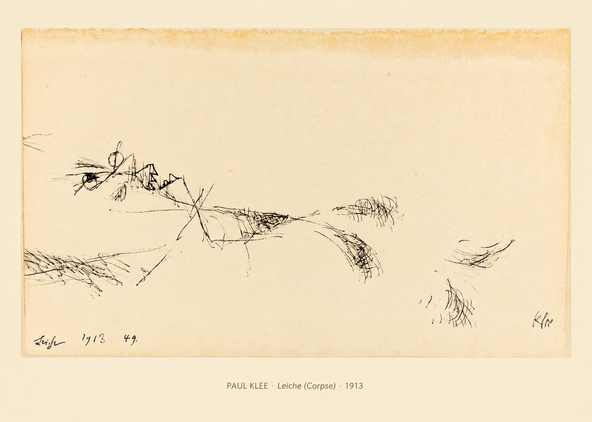 Paul Klee Leiche (Corpse) No6 - Plakat