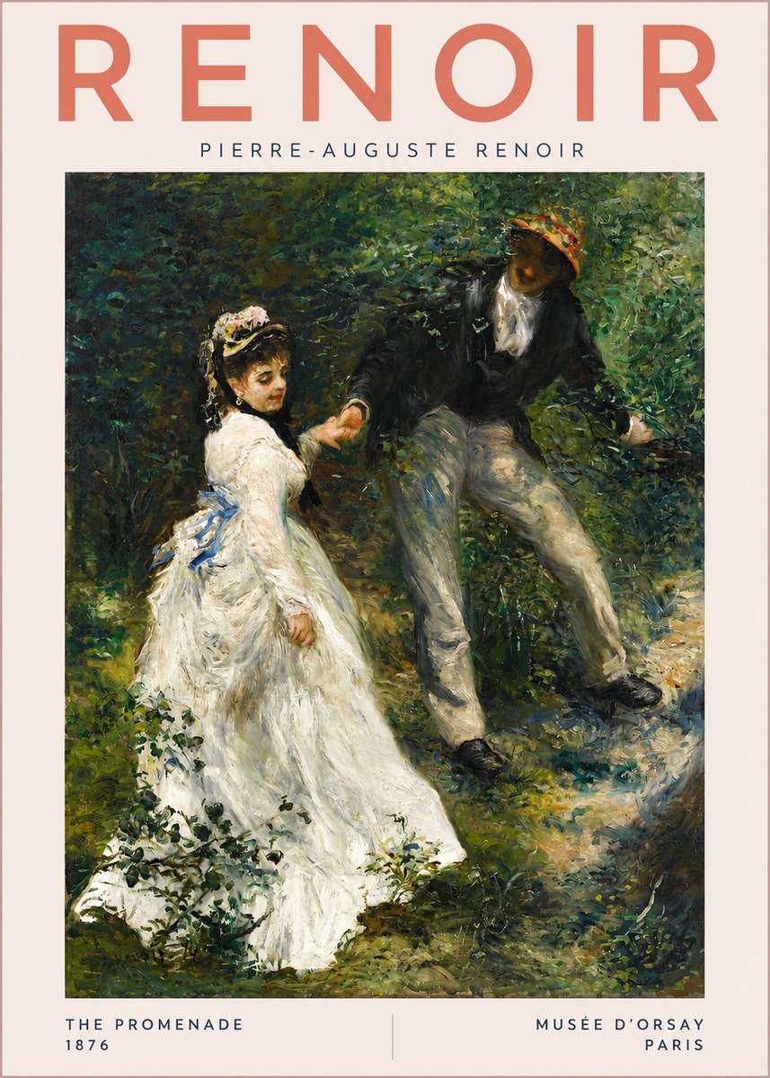 Renoir The Promenade No3 - Plakat