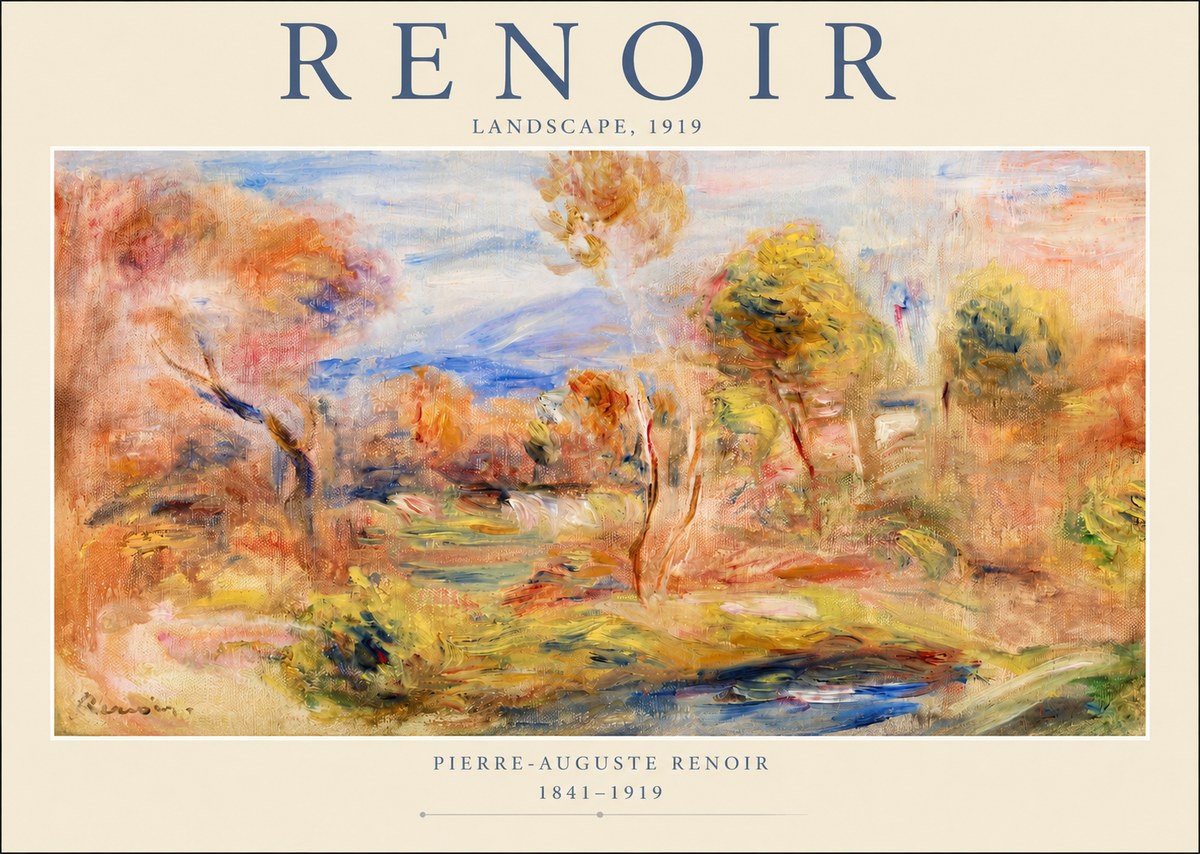 Renoir Landscape No2 - Plakat