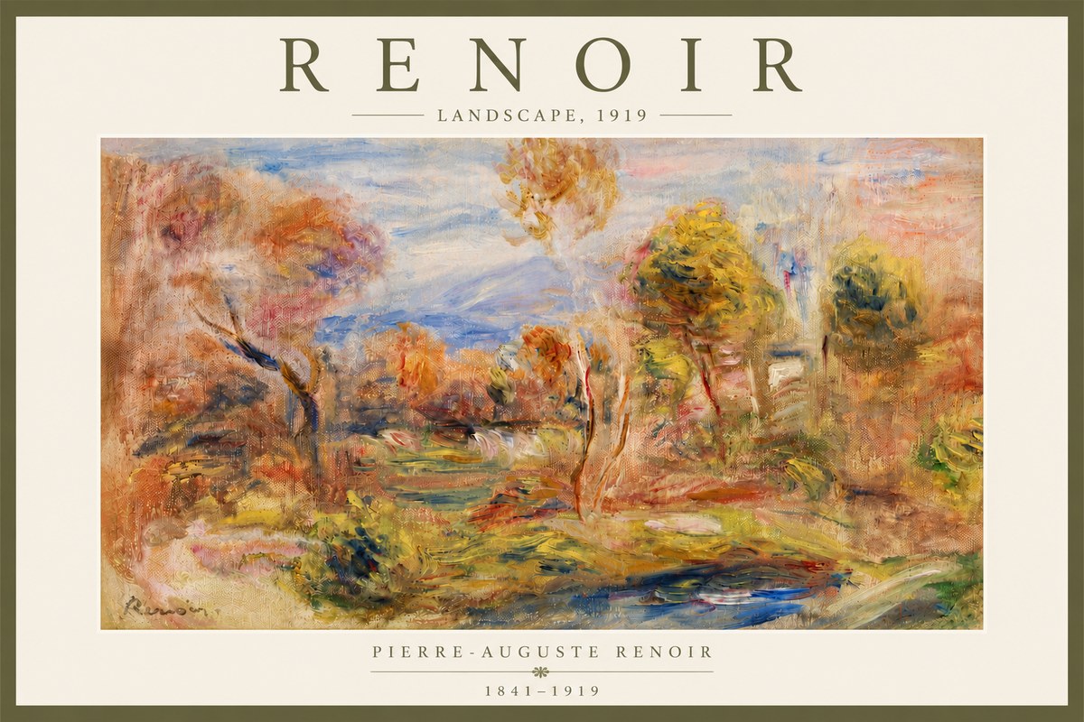 Renoir Landscape No4 - Plakat