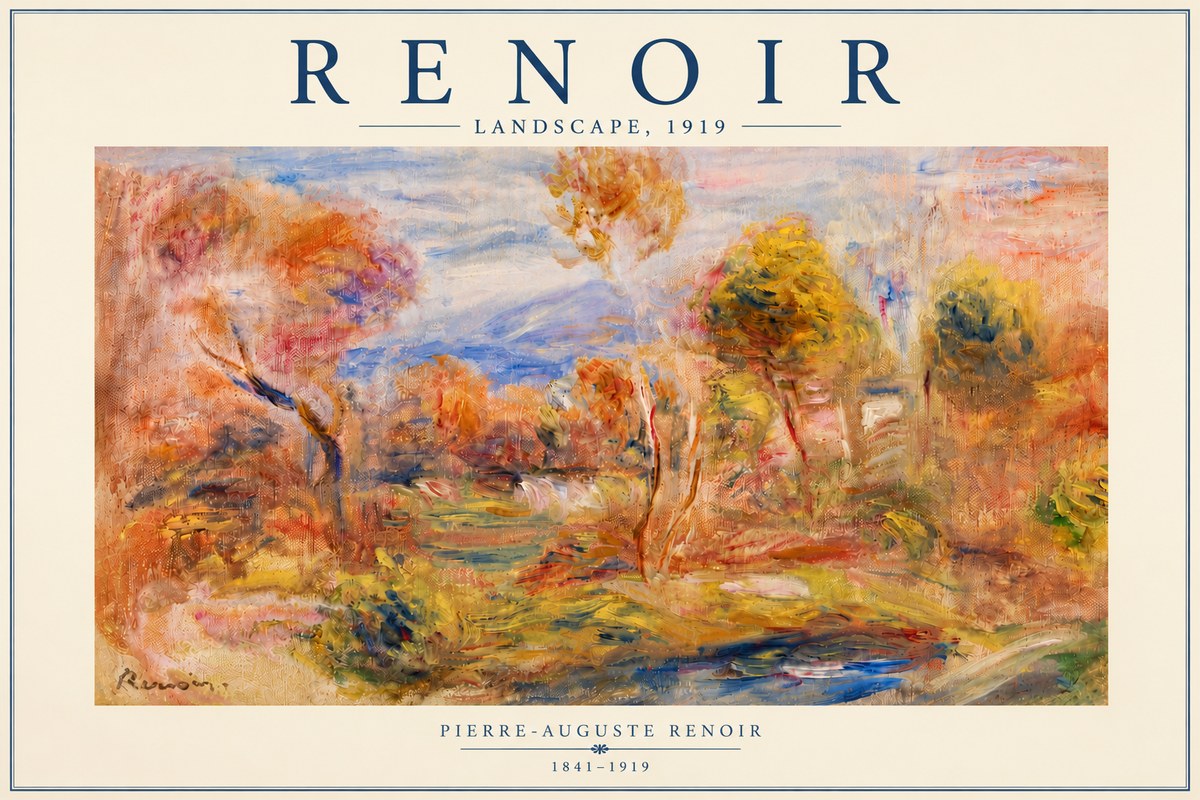 Renoir Landscape No5 - Plakat