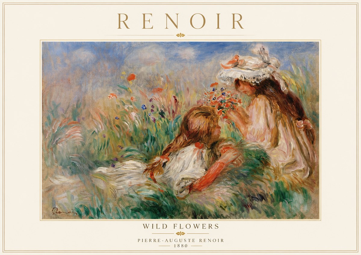Renoir Wild Flowers No5 - Plakat