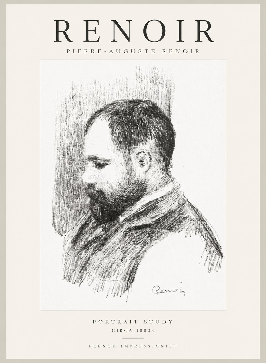 Renoir Portrait Study I No1 - Plakat