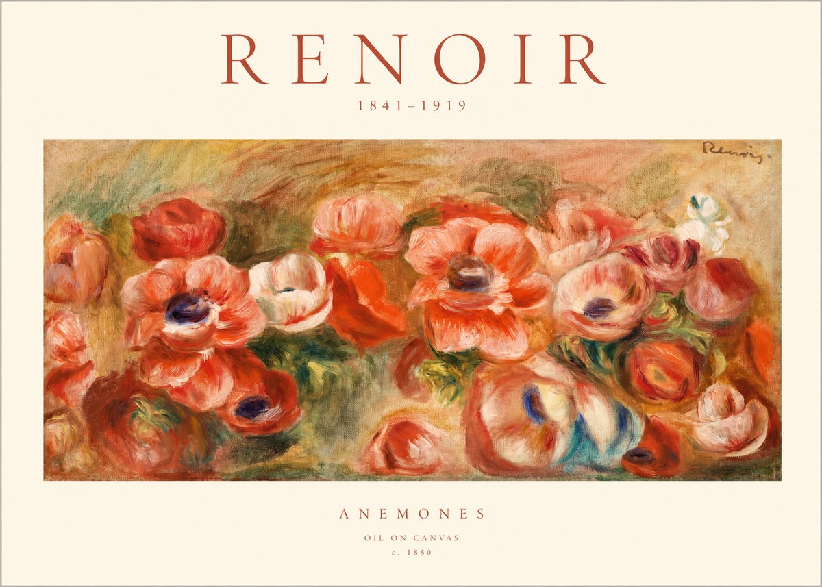 Renoir Anemones No1 - Plakat