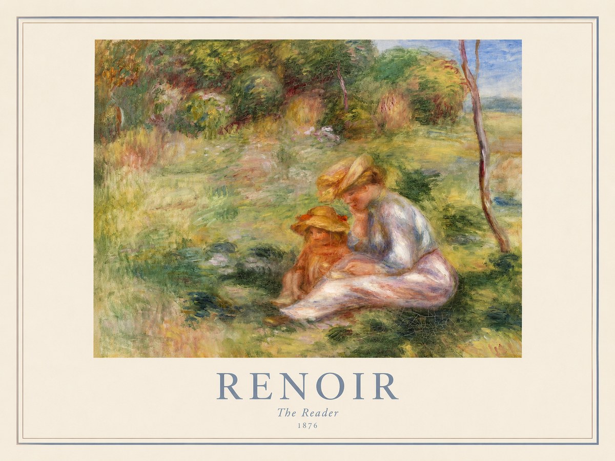 Renoir The Reader I No1 - Plakat
