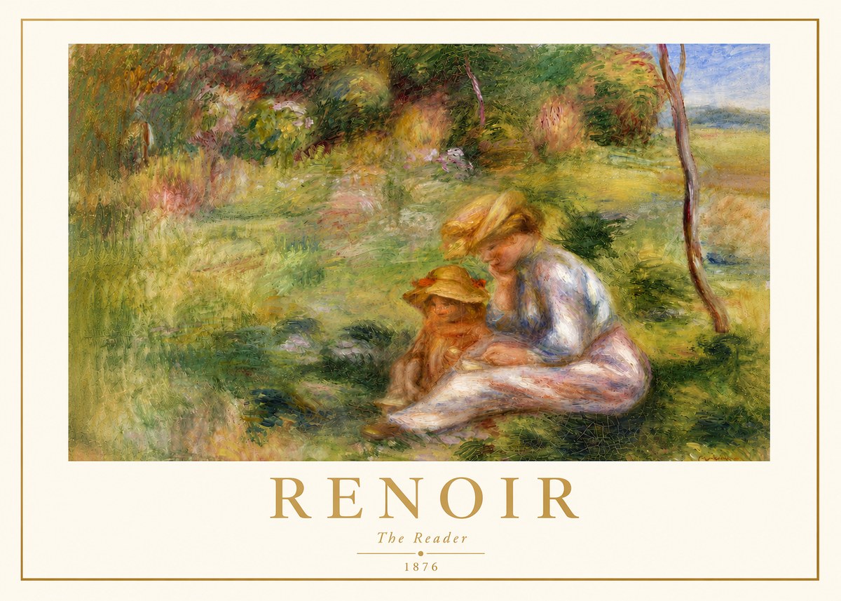 Renoir The Reader No3 - Plakat