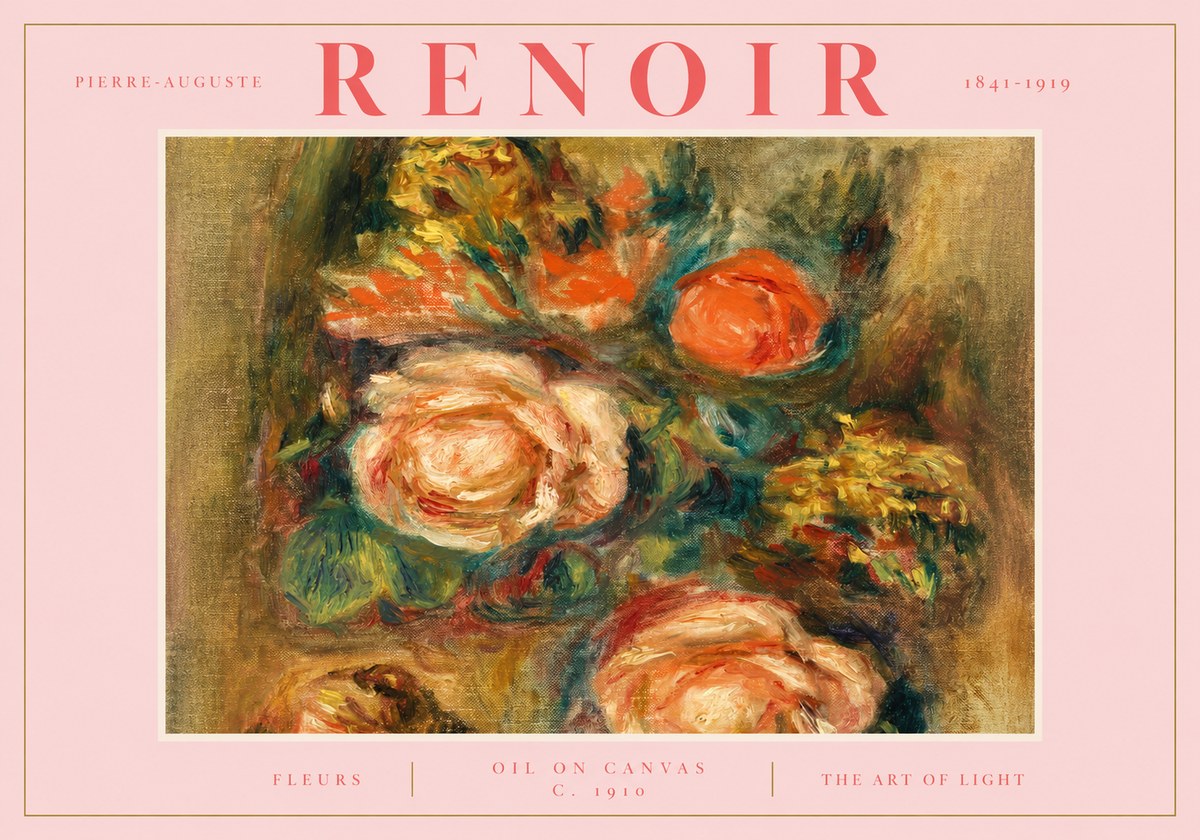 Renoir Fleurs No2 - Plakat