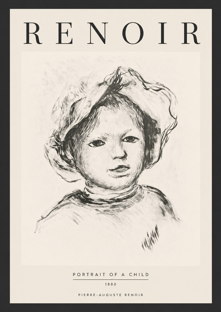Renoir Portrait of a Child II No6 - Plakat
