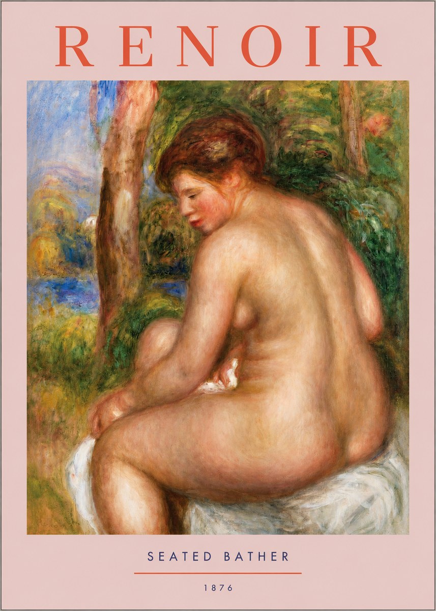 Renoir Seated Bather No2 - Plakat