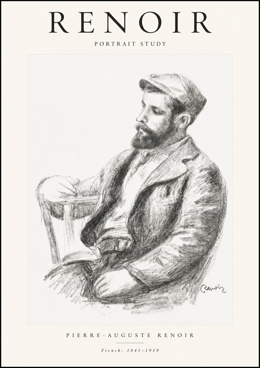 Renoir Portrait Study II No1 - Plakat