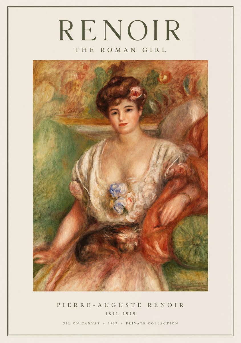 Renoir The Roman Girl No1 - Plakat