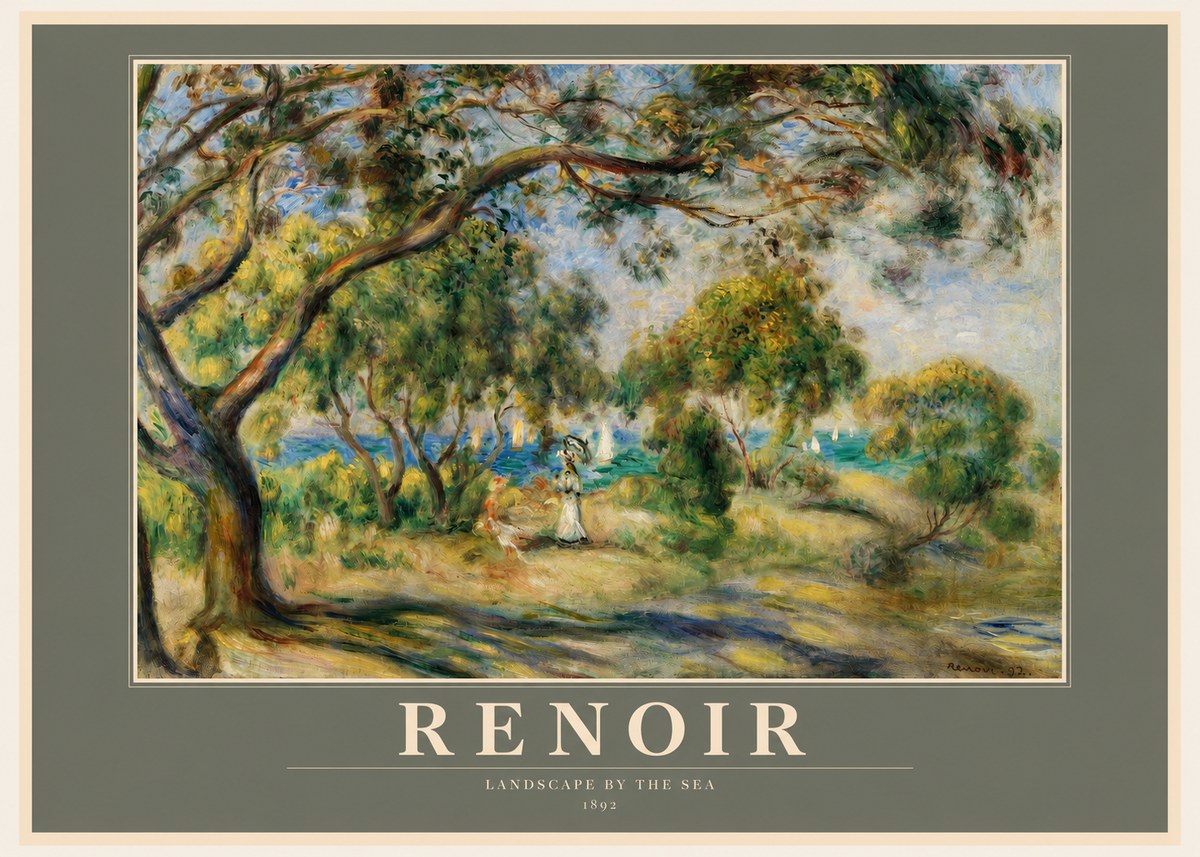 Renoir Landscape Near Cagnes IV No2 - Plakat