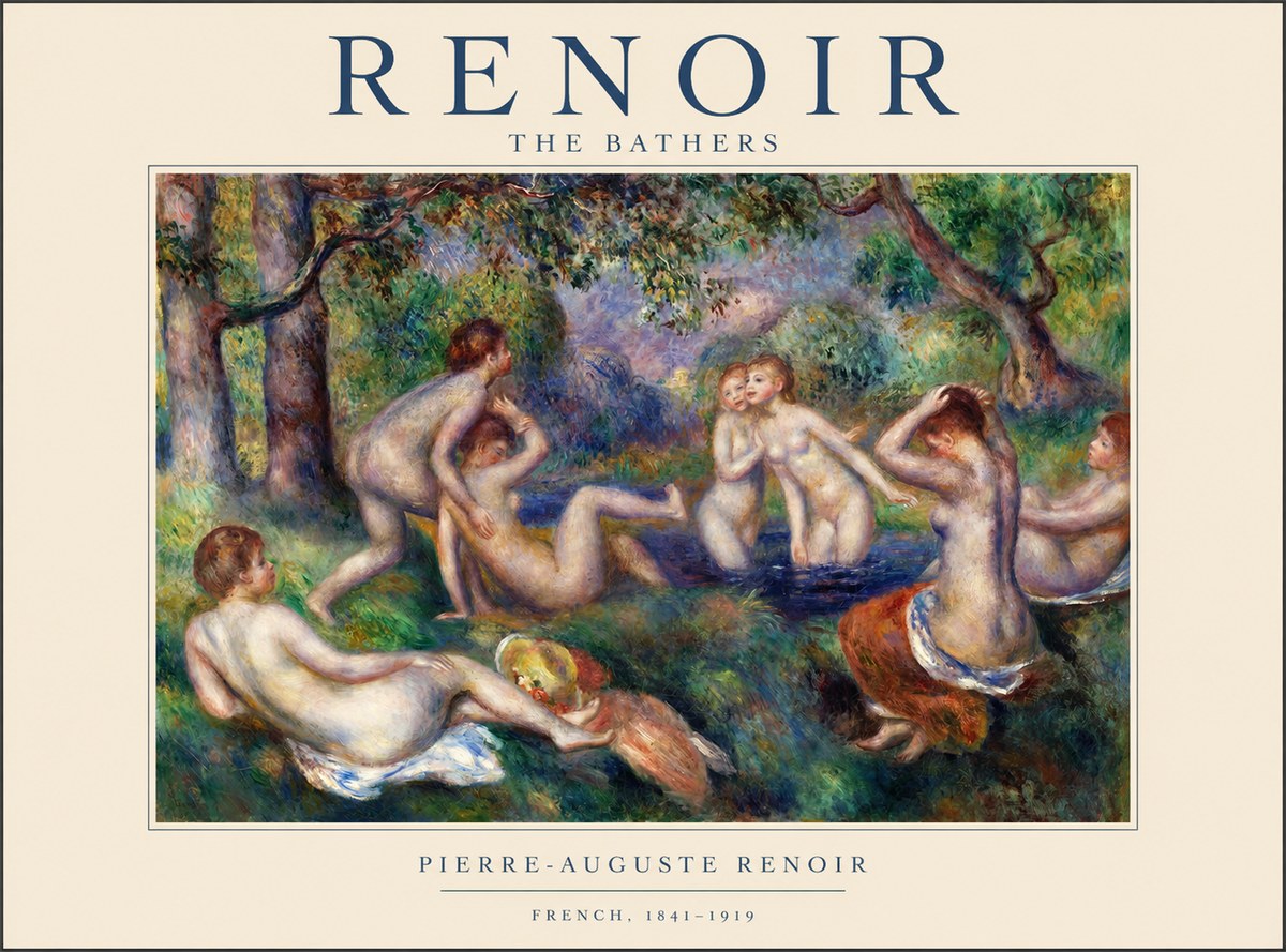 Renoir The Bathers IV No1 - Plakat