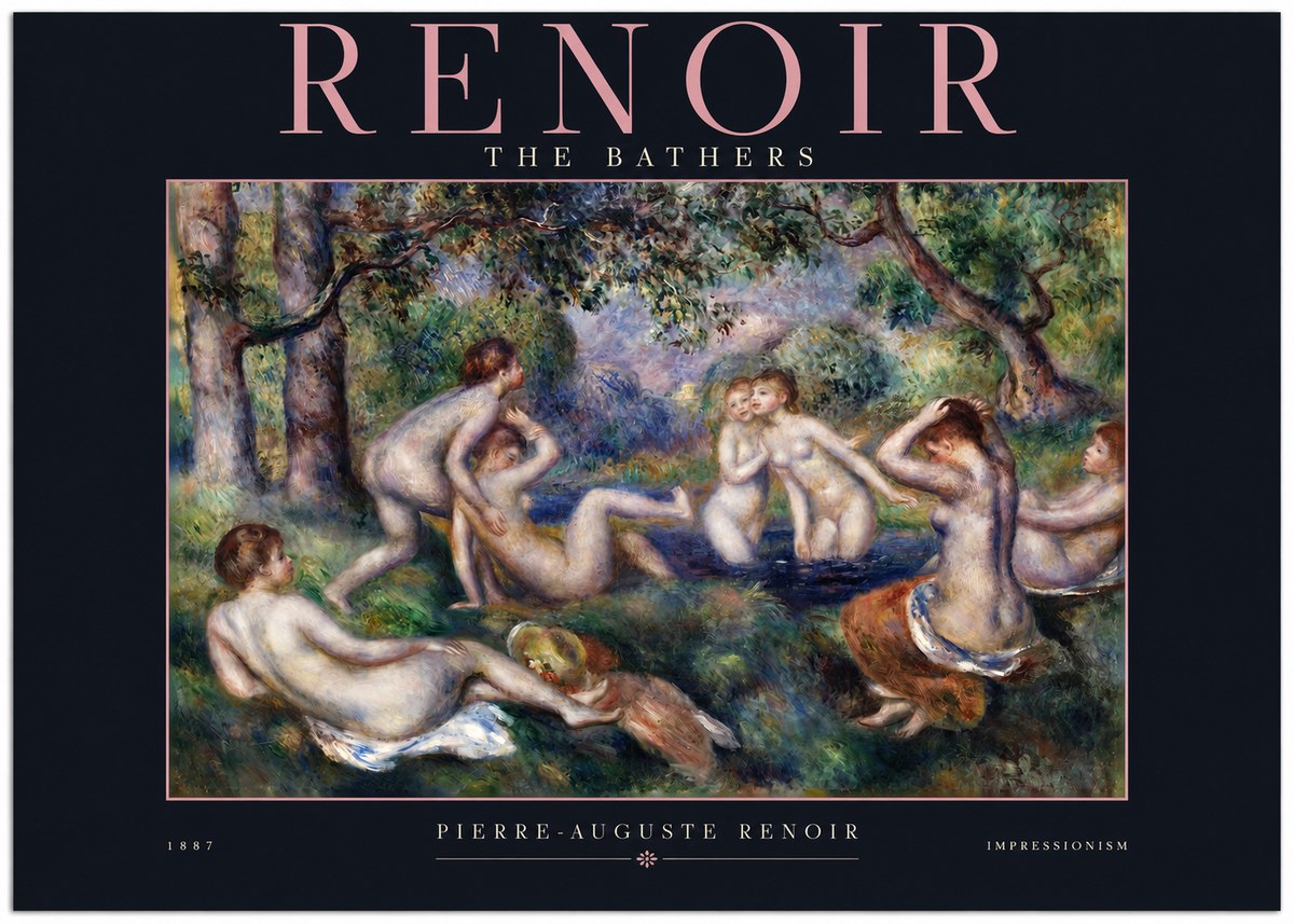 Renoir The Bathers IV No2 - Plakat