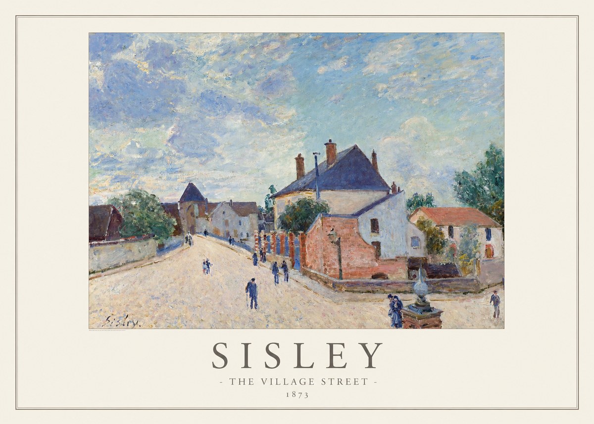 Sisley The Village Street No1 - Plakat