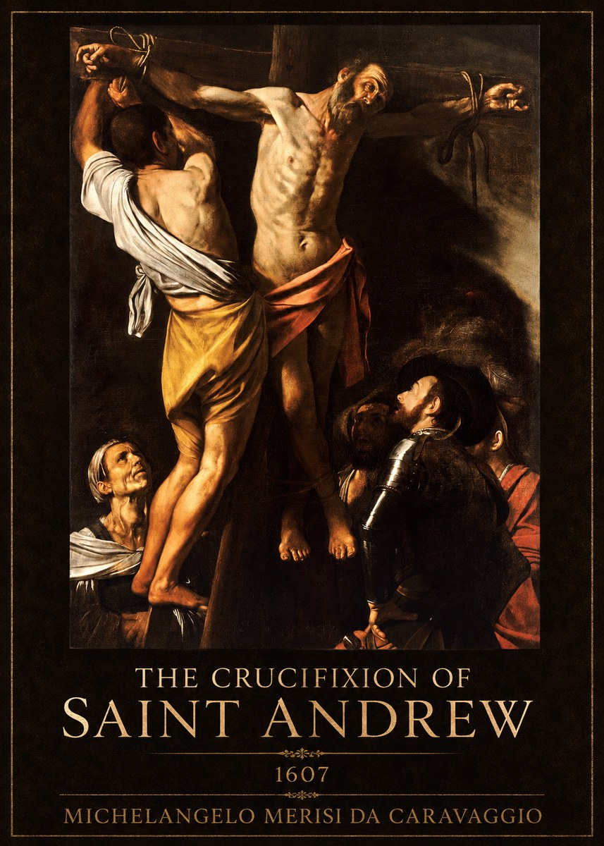 Michelangelo Merisi da Caravaggio The Crucifixion of Saint Andrew No1 - Plakat